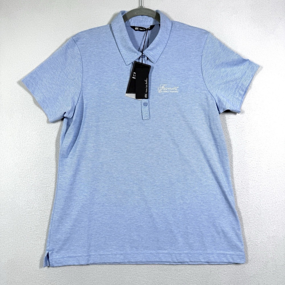Travis Mathew Polo Shirt Womens Large Fairmont Scottsdale Princess Golf Top NWT